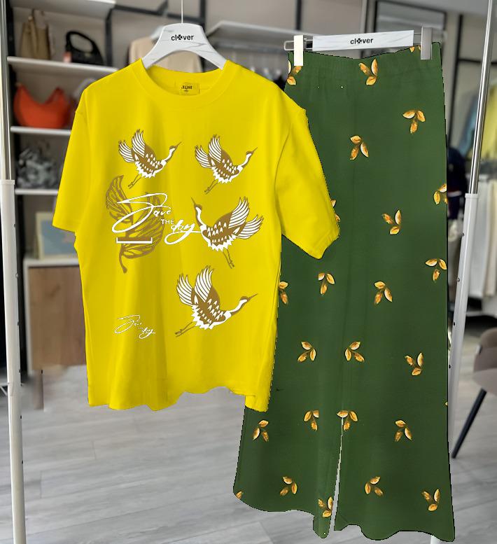 Bird Print Loungewear