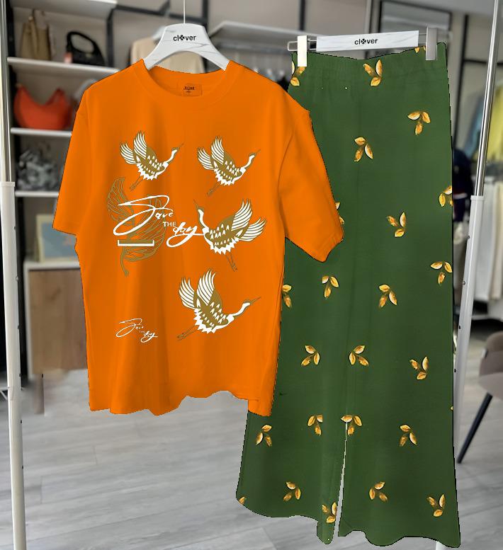 Bird Print Loungewear