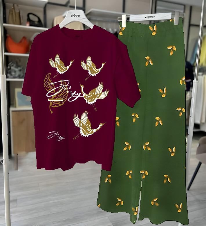 Bird Print Loungewear
