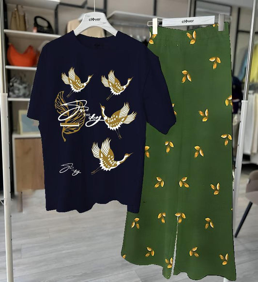 Bird Print Loungewear