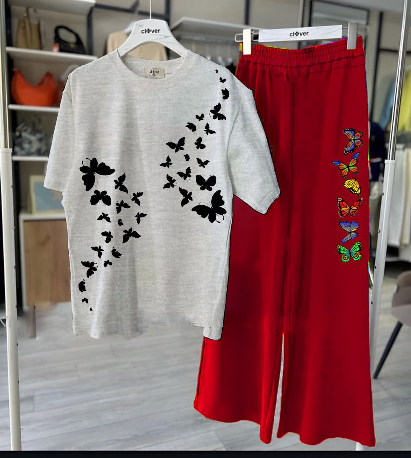 Butterfly Printed Loungewear