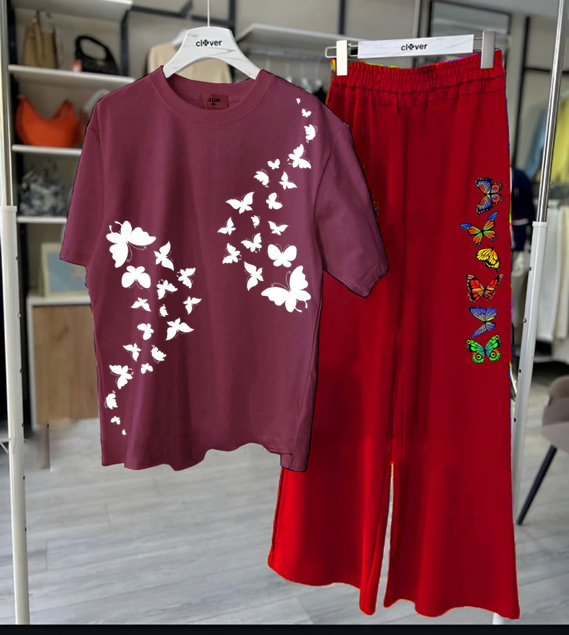 Butterfly Printed Loungewear