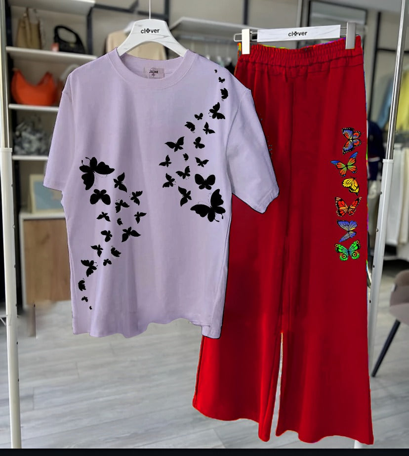 Butterfly Printed Loungewear
