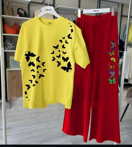 Butterfly Printed Loungewear