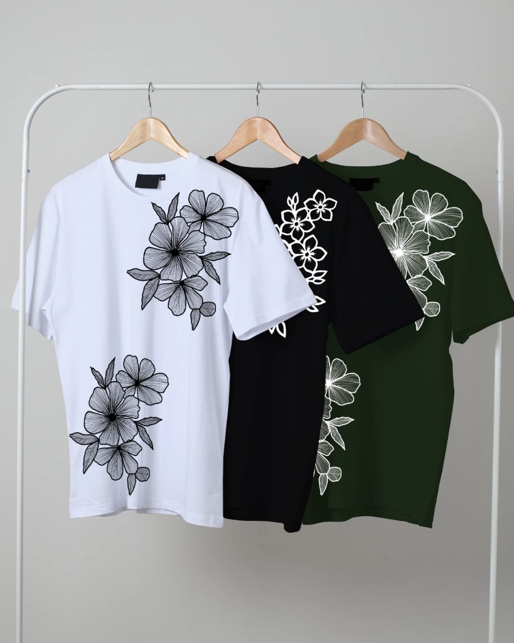 Floral Printed( Pack of 3 T-Shirt)