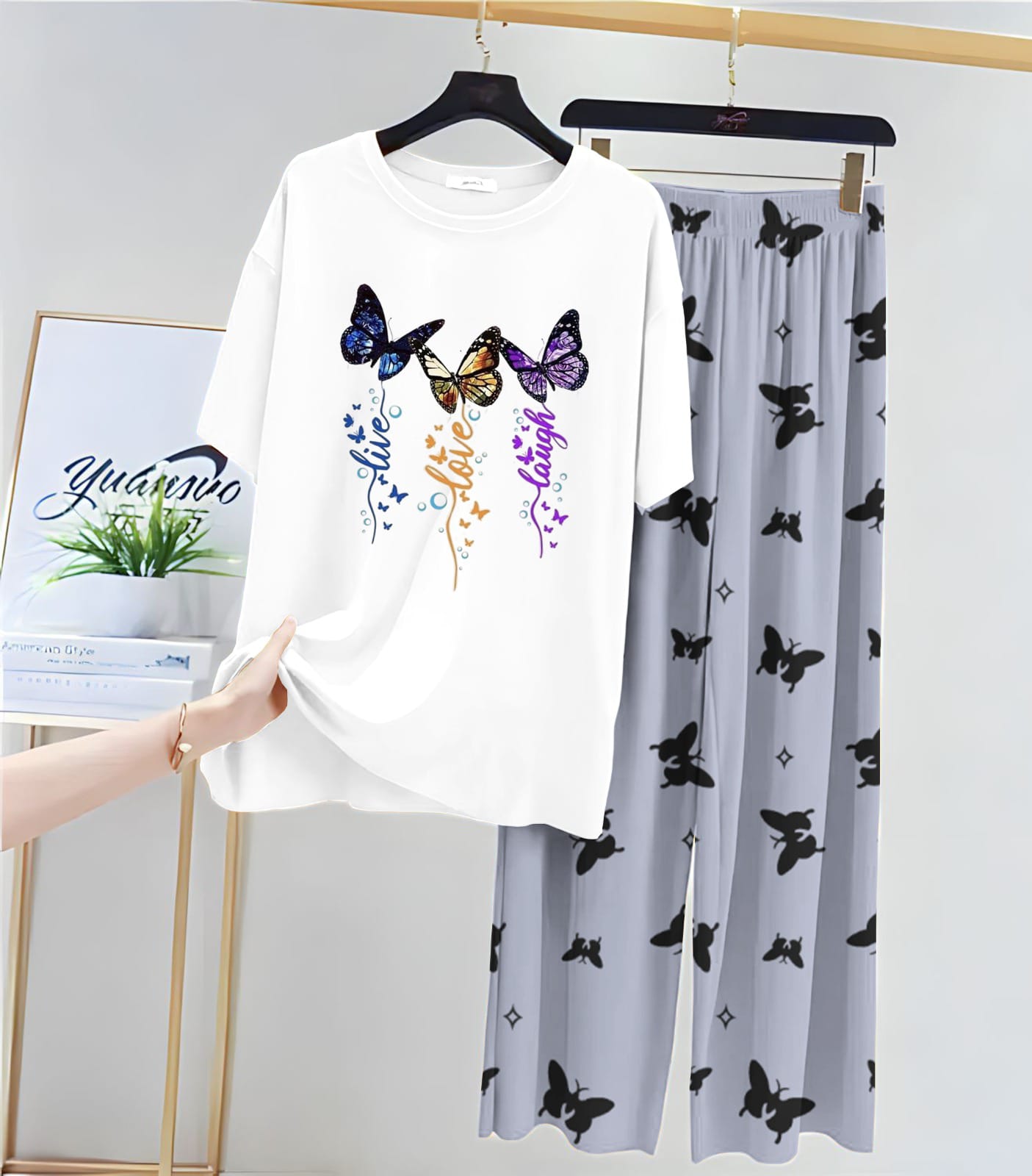 Dancing Butterfly DTF Print Loungewear