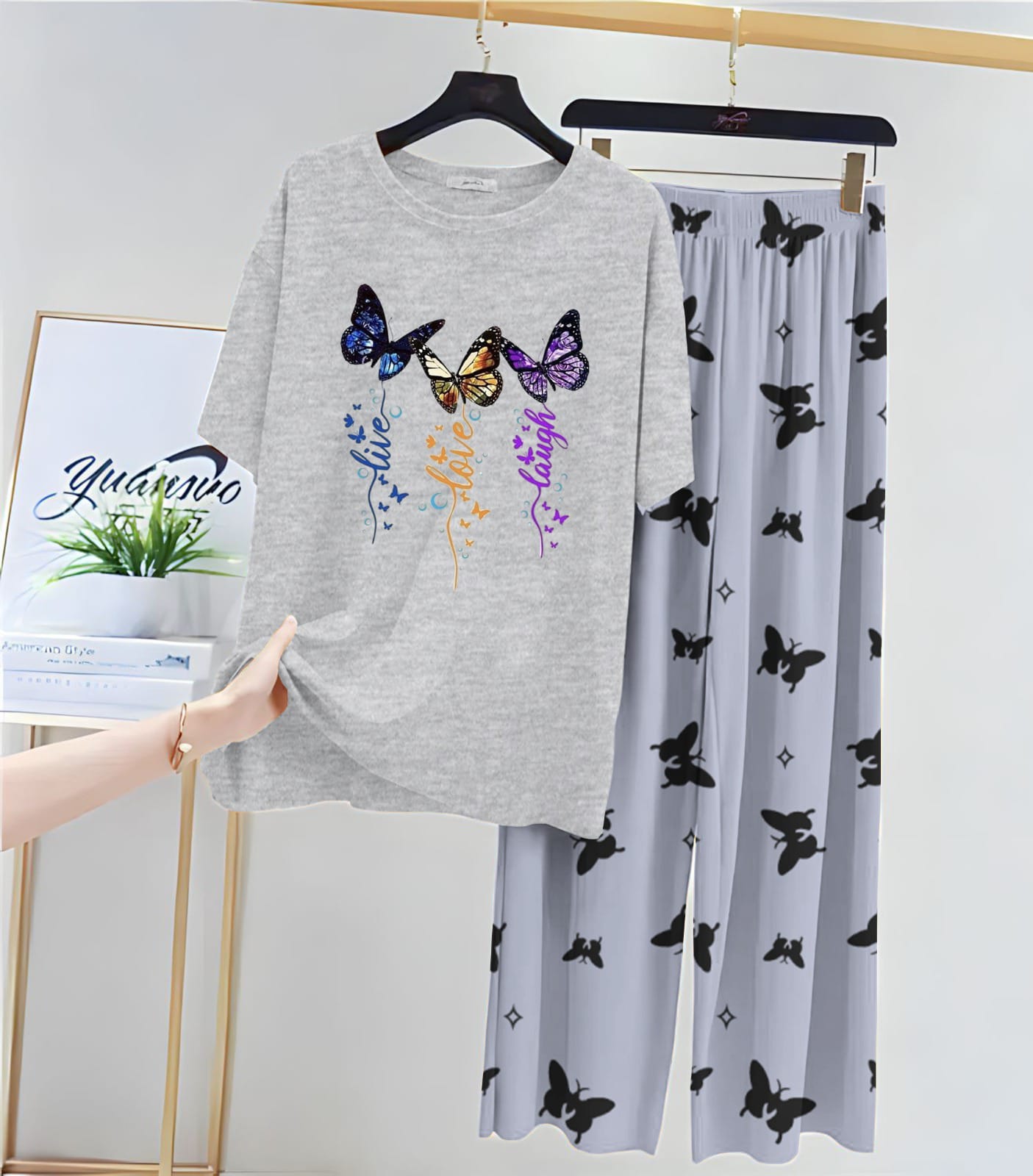 Dancing Butterfly DTF Print Loungewear