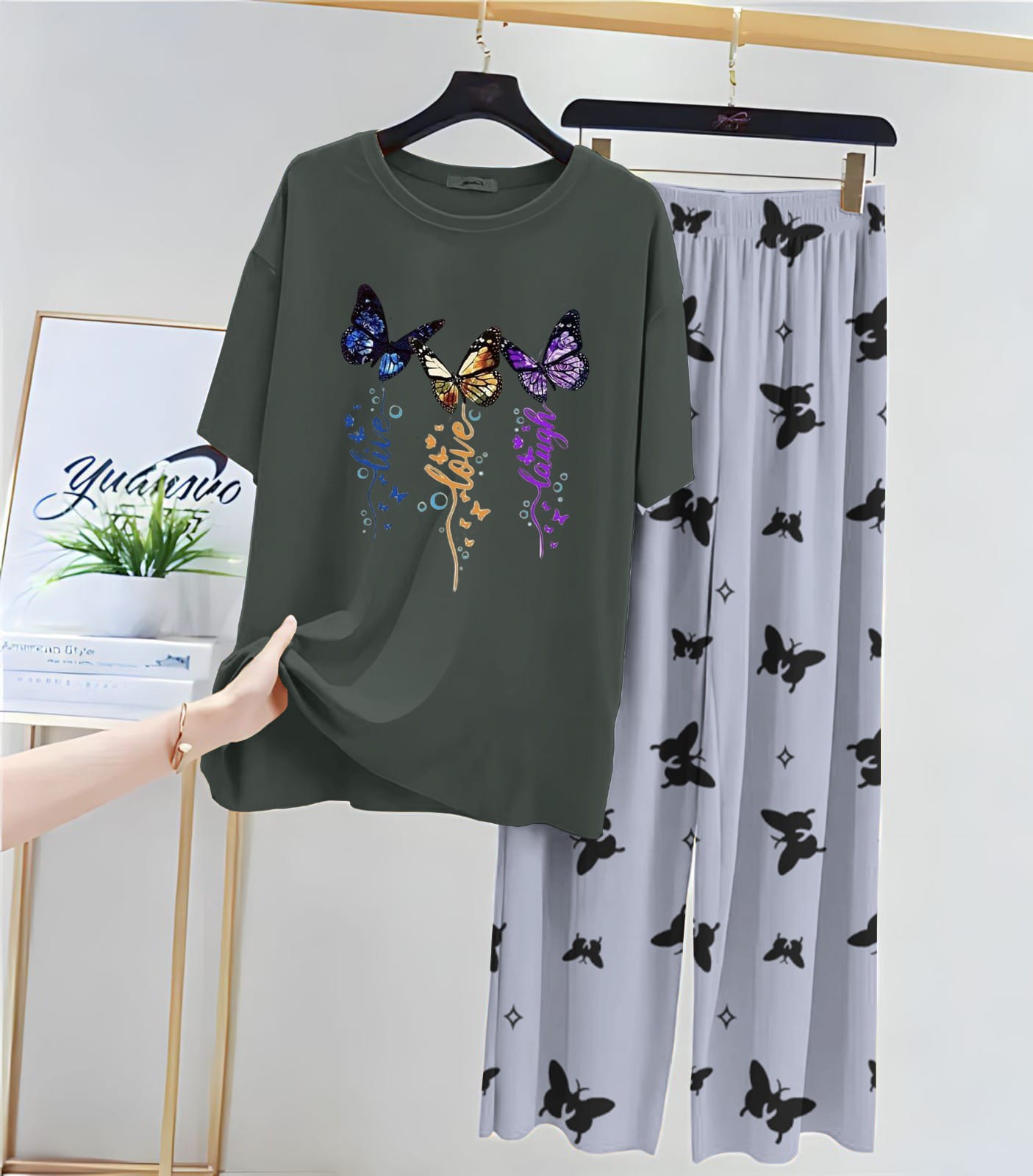 Dancing Butterfly DTF Print Loungewear