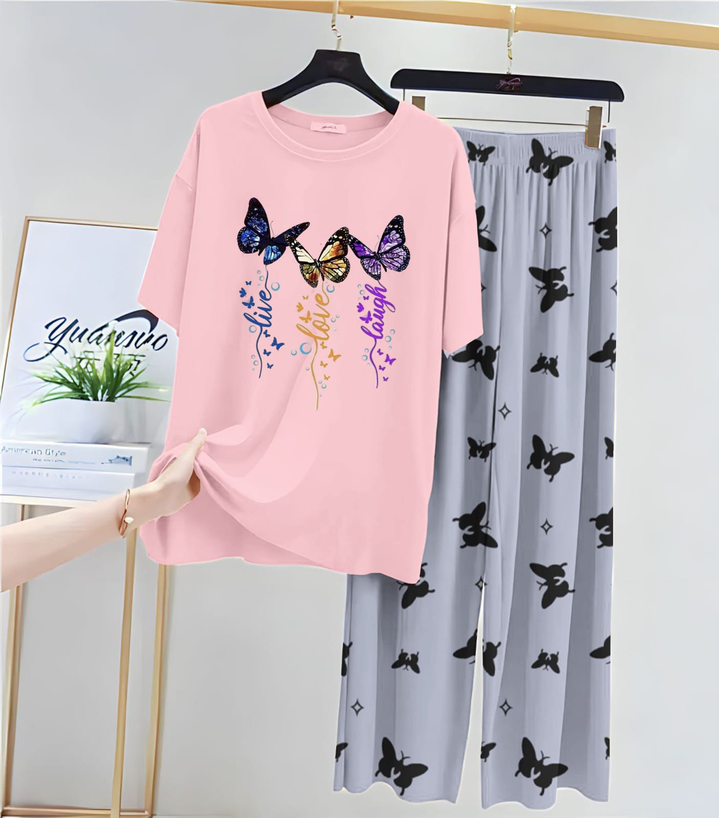 Dancing Butterfly DTF Print Loungewear