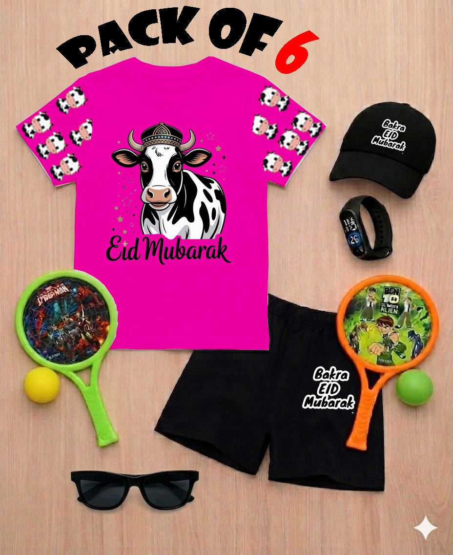 EID Ul Adha DTF Print ,6 Piece Gift Pack for Kids
