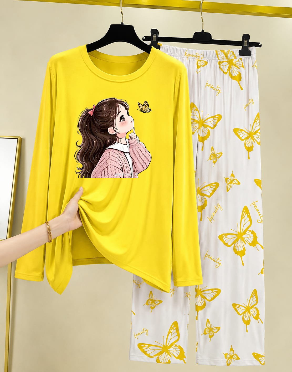 Women's Printed Two-Piece Lounge Set