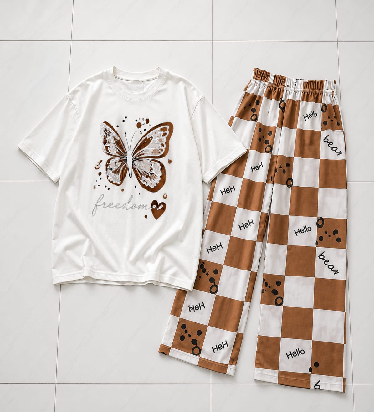 Butterfly Freedom Printed Loungewear