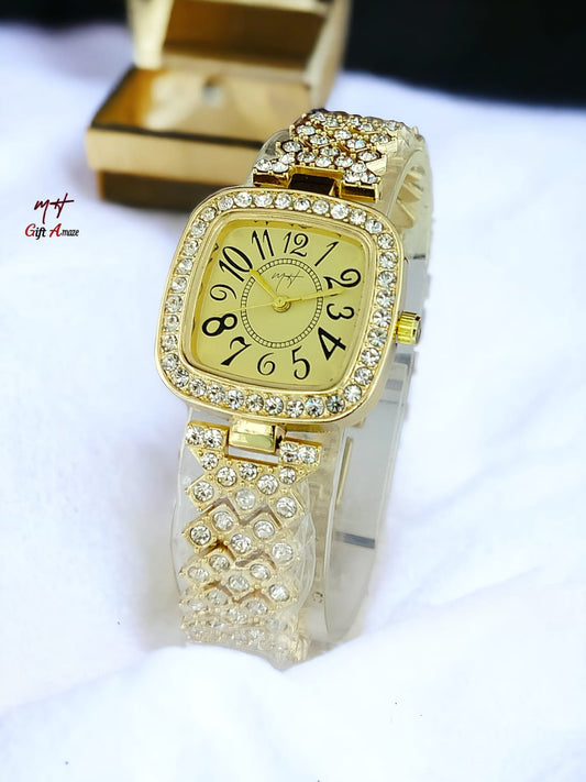 ✨ Stone Jewellery Watch