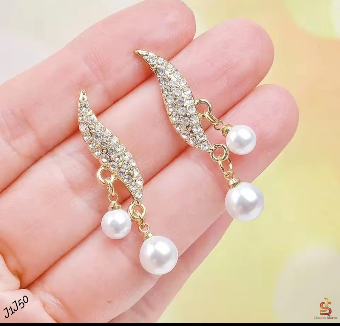 💎Beautiful Gold Plated Korean Zircon Earrings_*