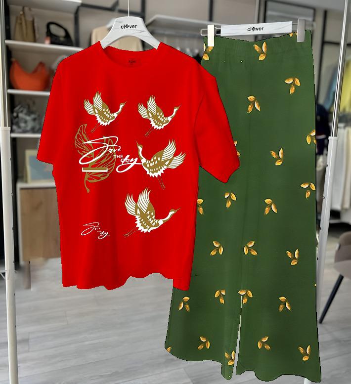 Bird Print Loungewear