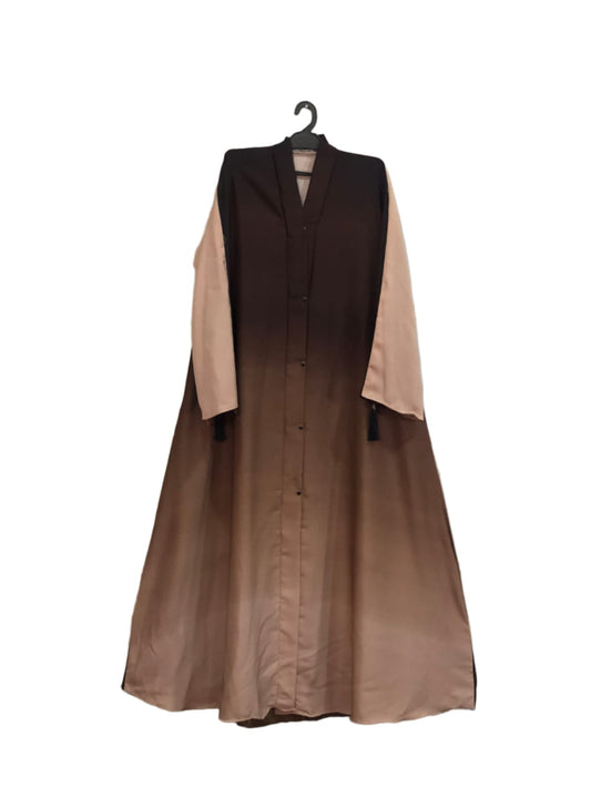 Ombre  Brunette Brown Abaya