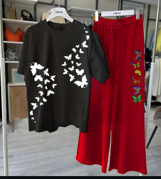 Butterfly Printed Loungewear