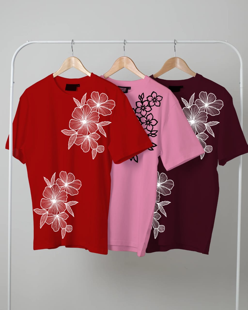 Floral Printed( Pack of 3 T-Shirt)