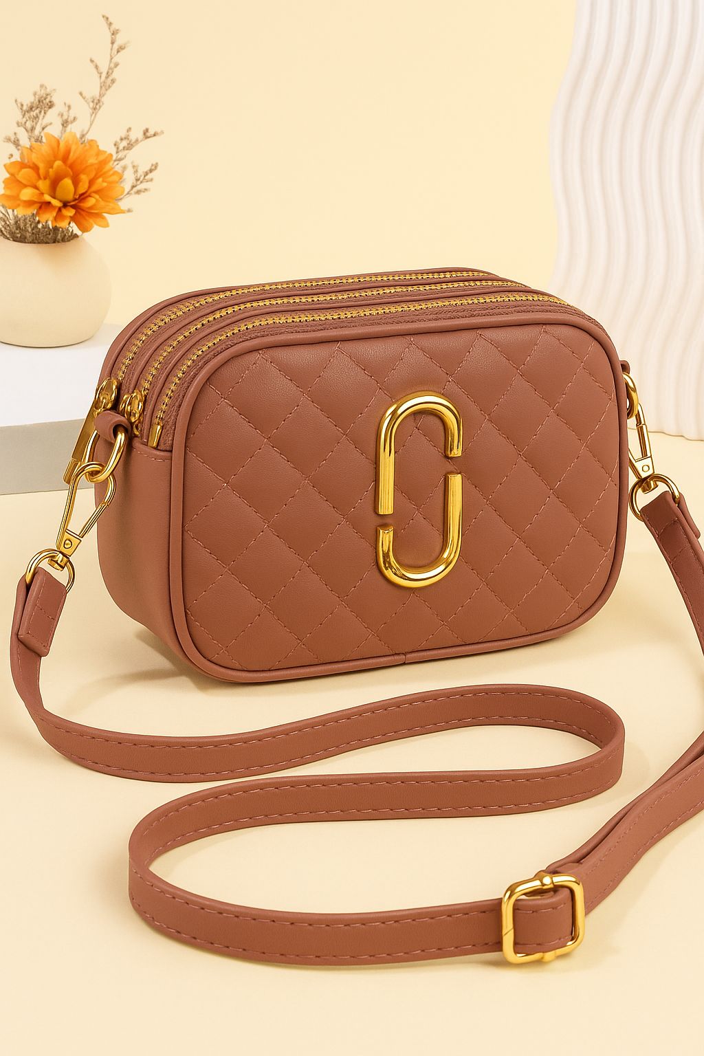 Quilted Crossbody Bag