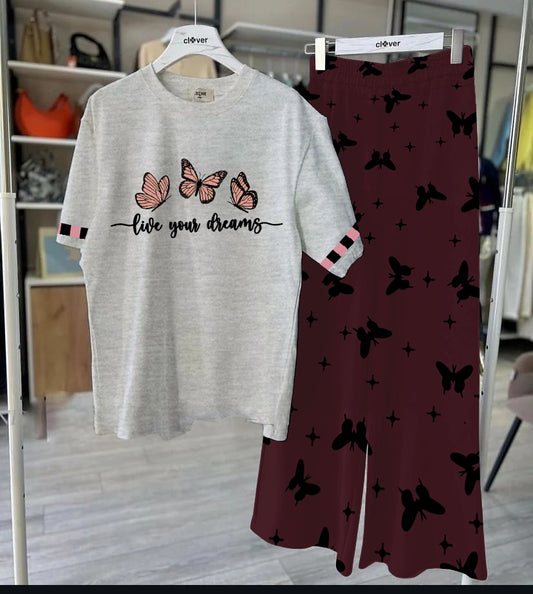 Butterfly Printed Loungewear
