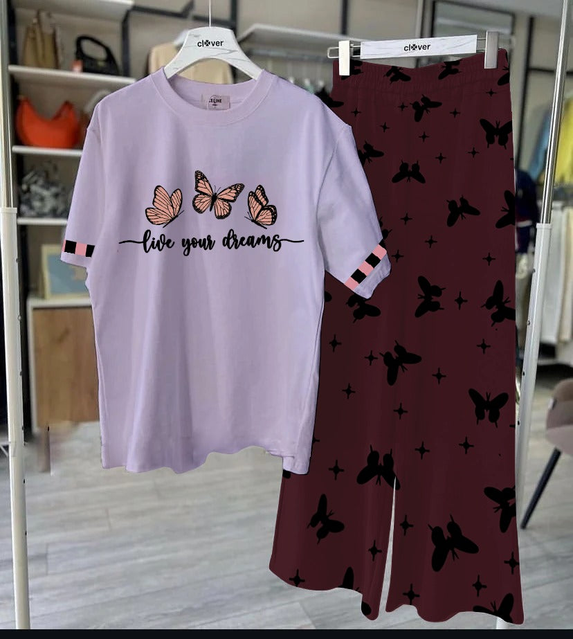 Butterfly Printed Loungewear