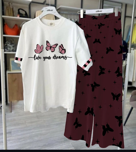 Butterfly Printed Loungewear