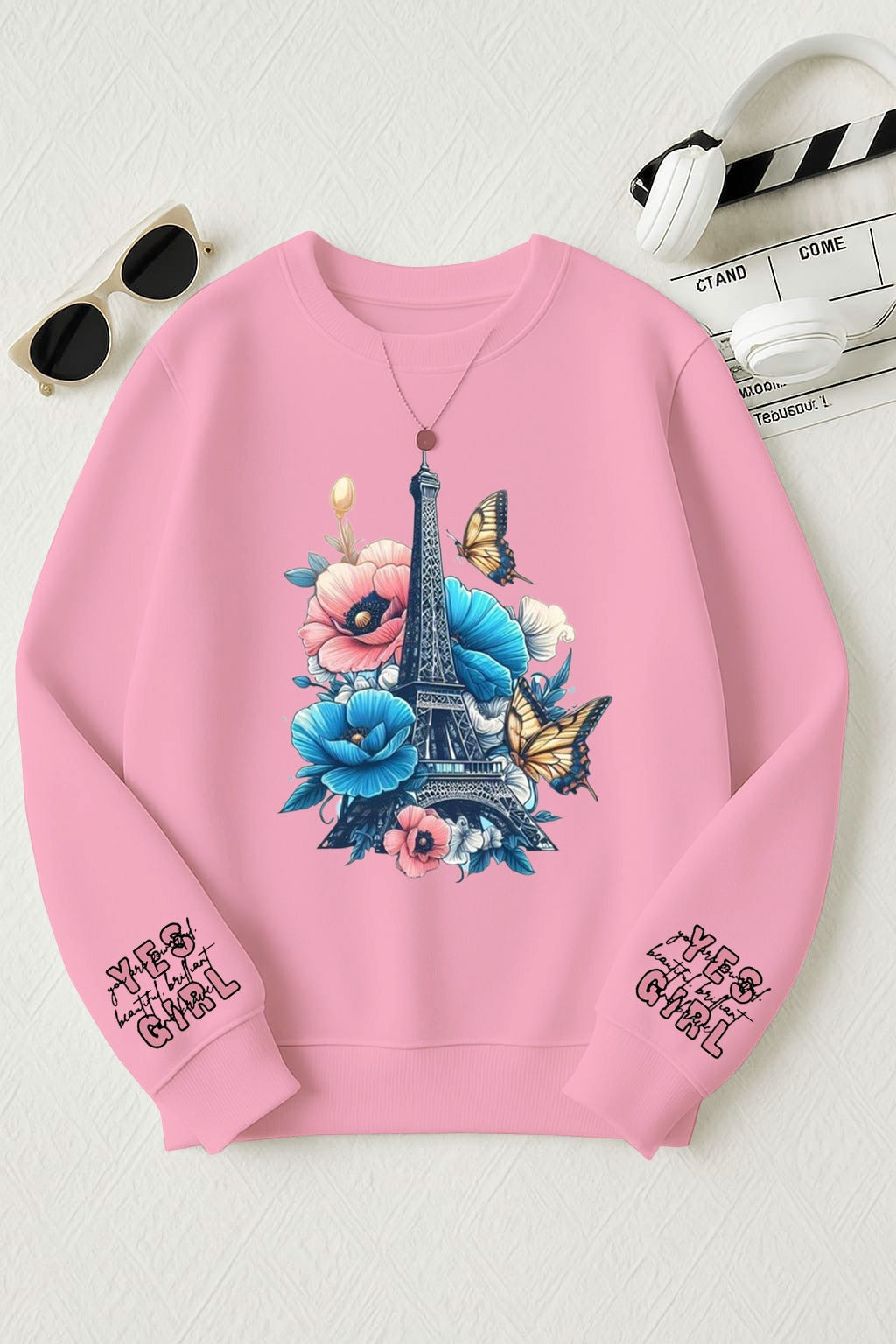 Paris Eiffel Tower Printed Sweatshirt