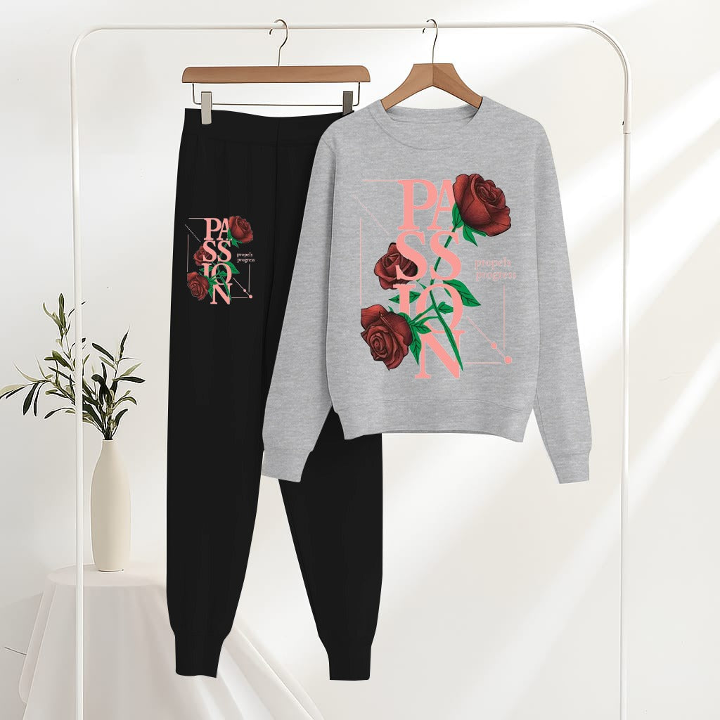 Passion Rose Printed Loungewear Set
