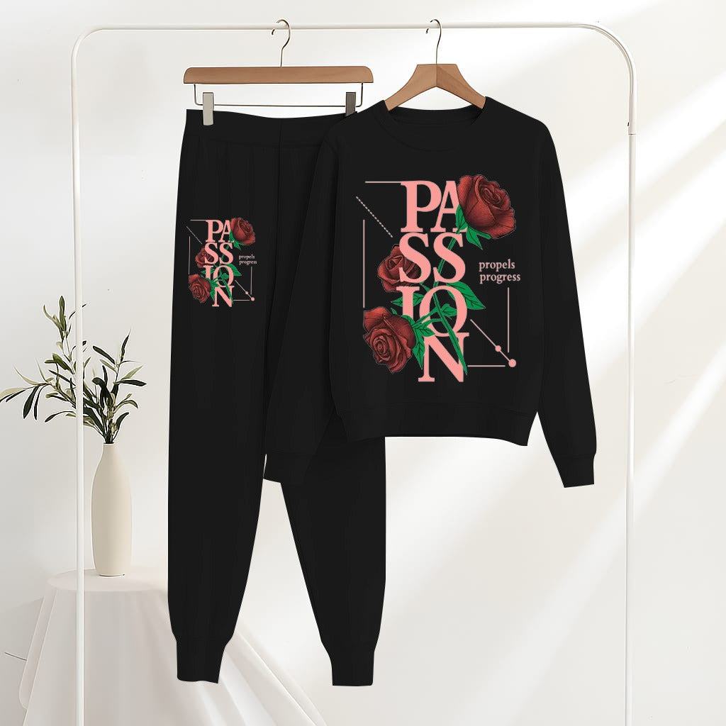 Passion Rose Printed Loungewear Set