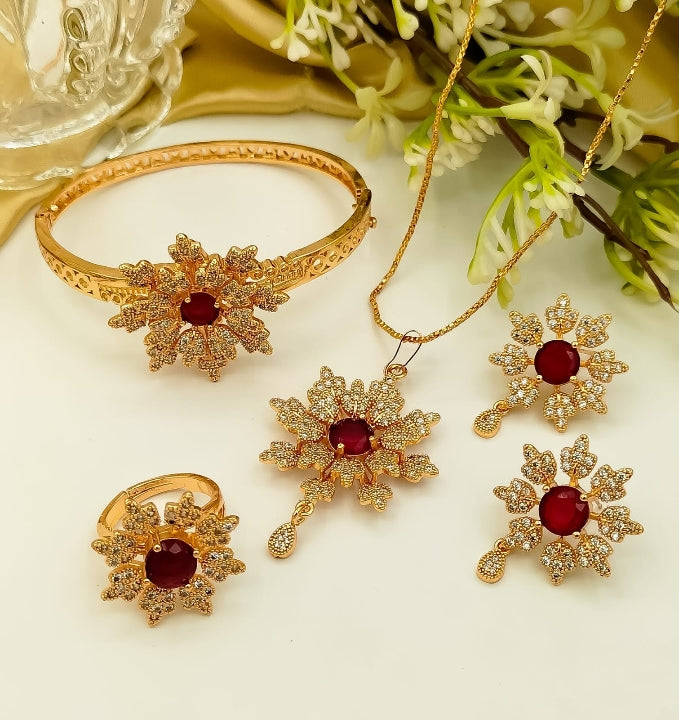 Floral Jewellery Set