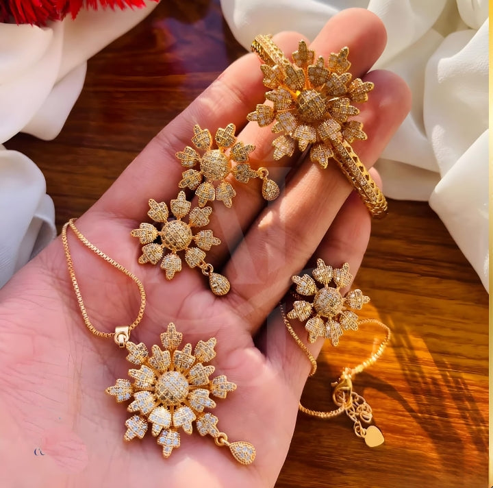 Floral Jewellery Set