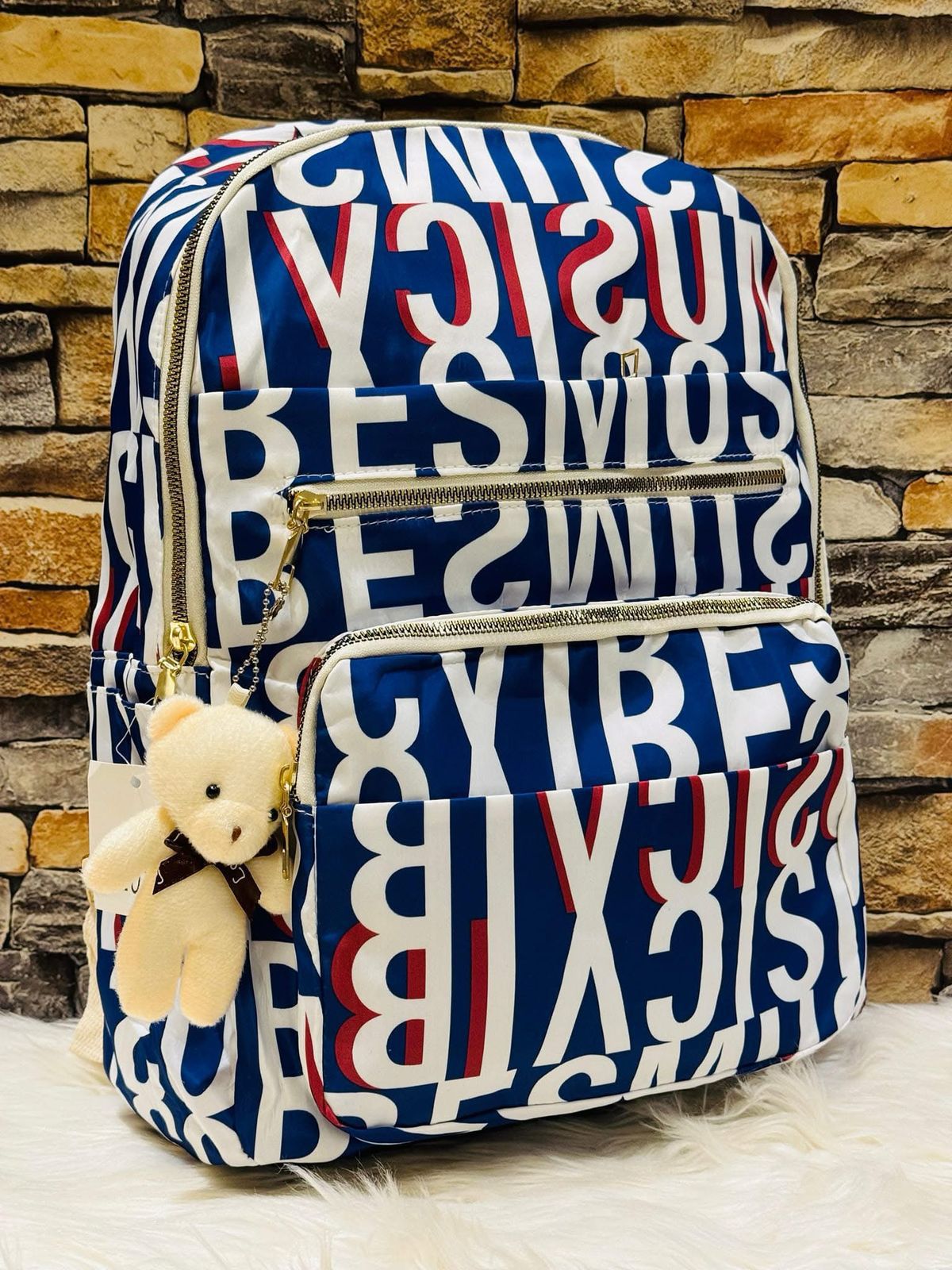 Printed Backpack