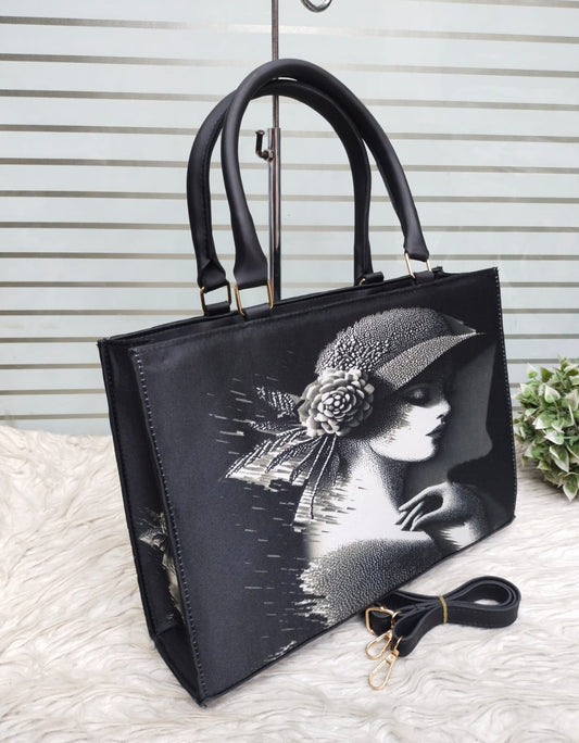 Printed Lady Picture Handbags 💖