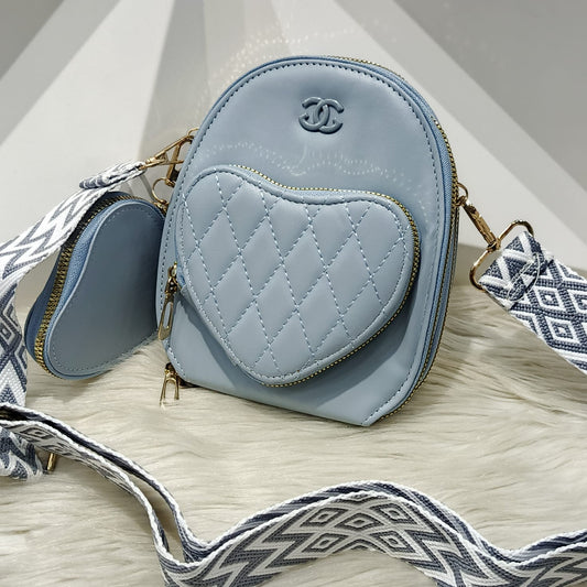 Heart Design Crossbody Bag