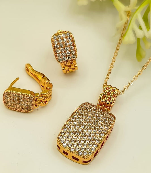 Elegant Pavé Locket  Set – Stunning, Affordable Luxury