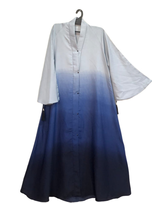 Ombre Abaya – Blue Gradient