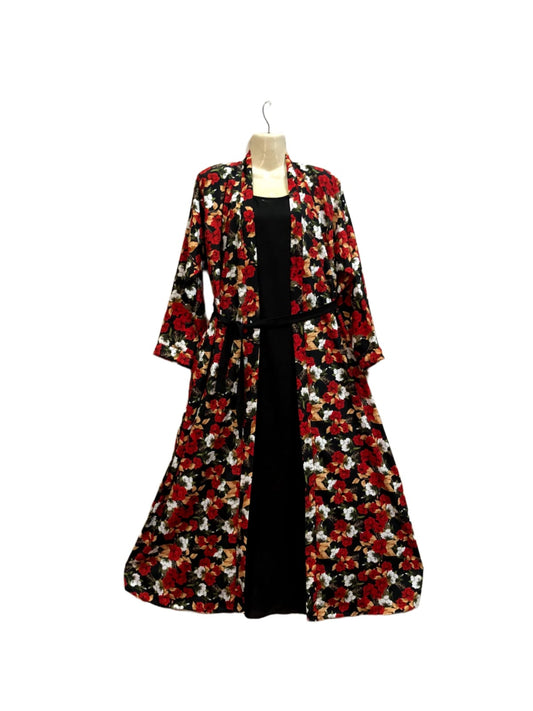 Multi Floral Print Abaya