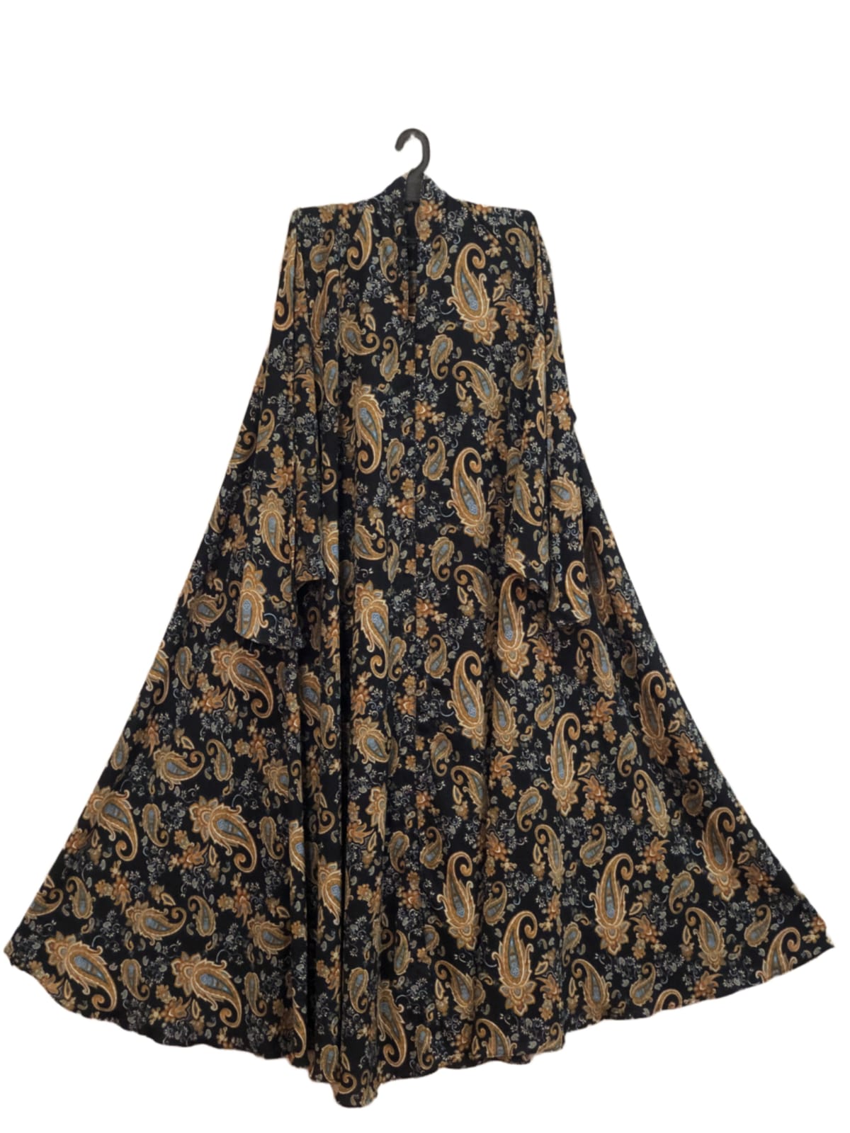 Paisley Design Print Abaya