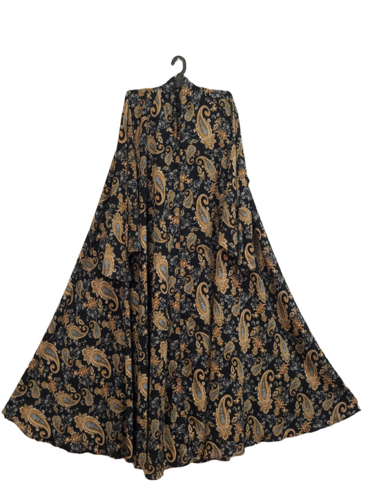 Paisley Design Print Abaya