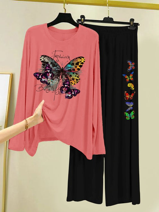 Butterfly Printed Loungewear