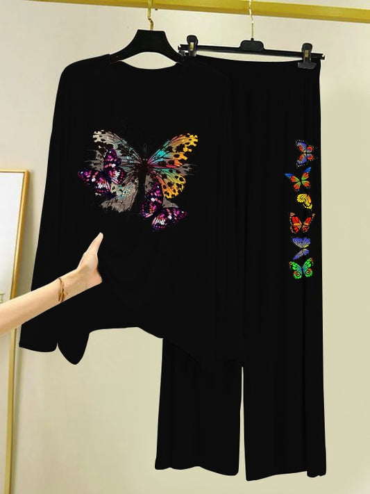 Butterfly Printed Loungewear