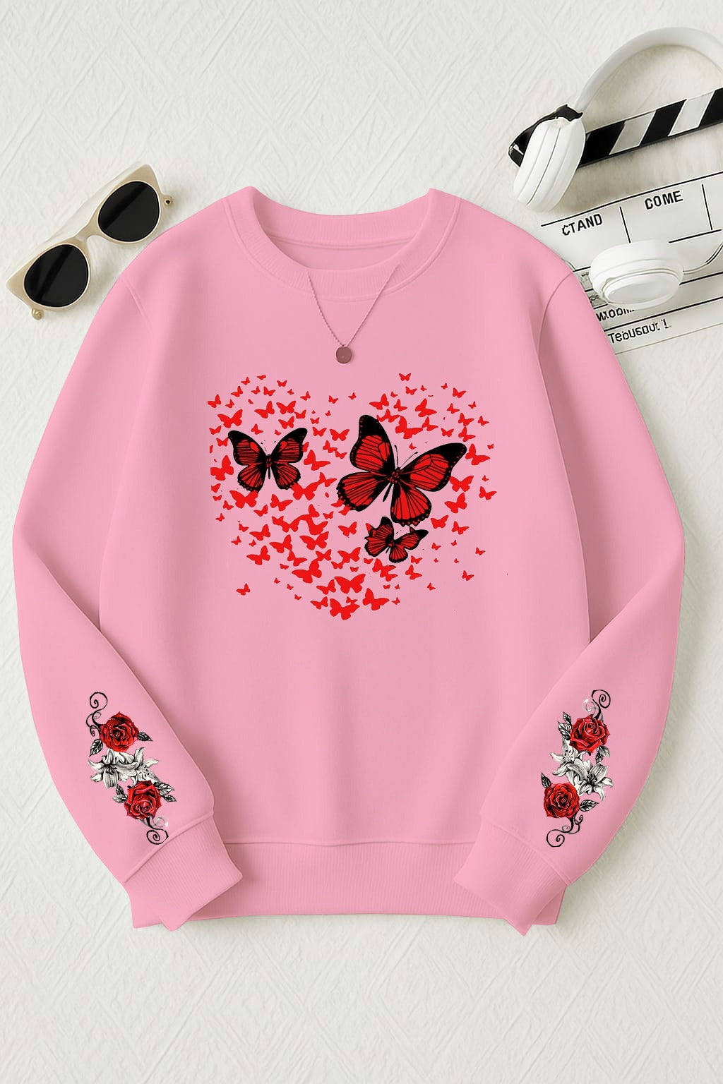 Butterfly Print Sweatshirt
