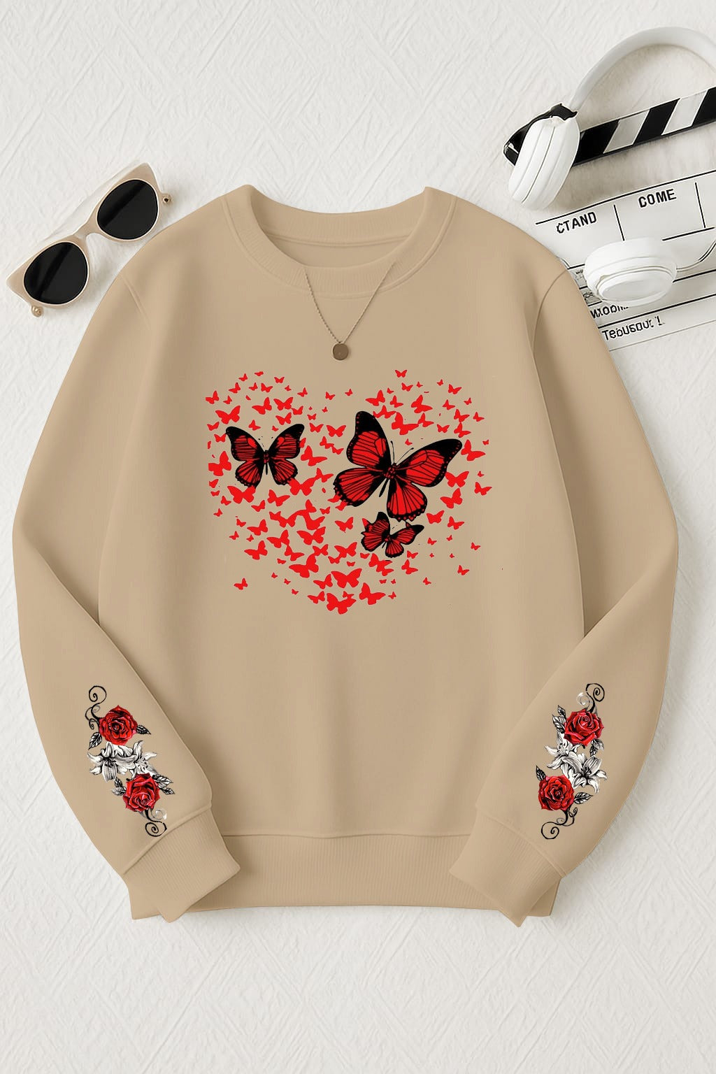 Butterfly Print Sweatshirt