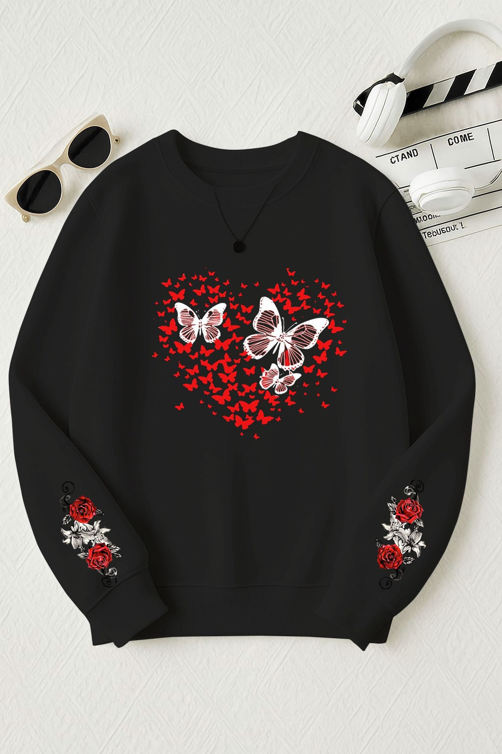 Butterfly Print Sweatshirt