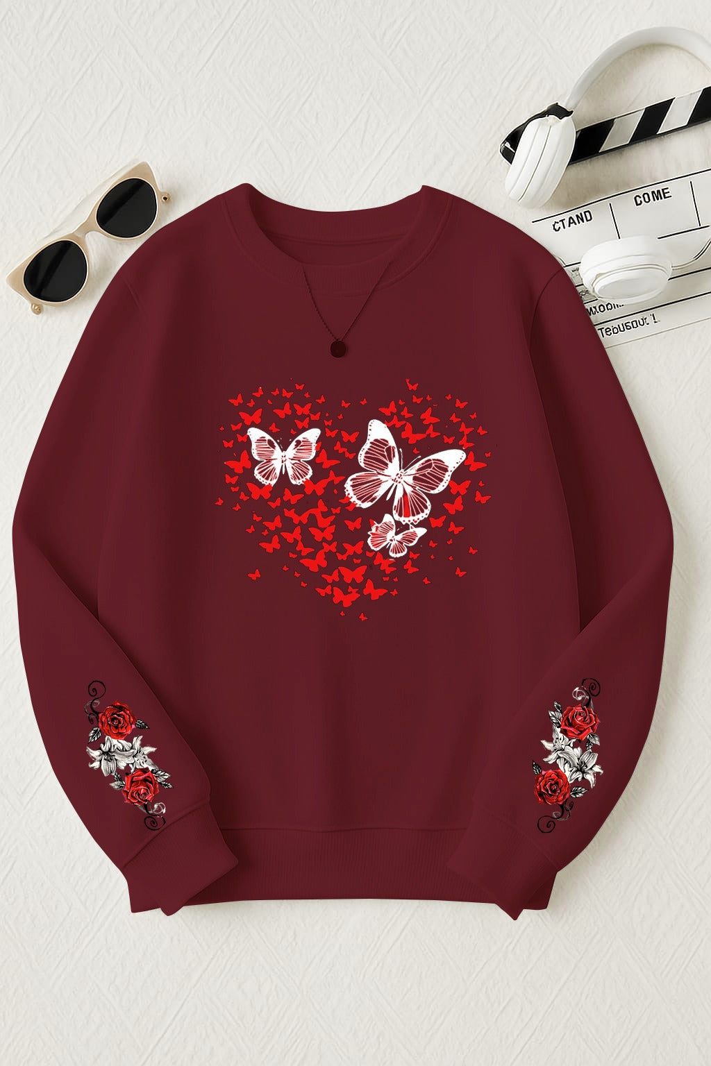 Butterfly Print Sweatshirt