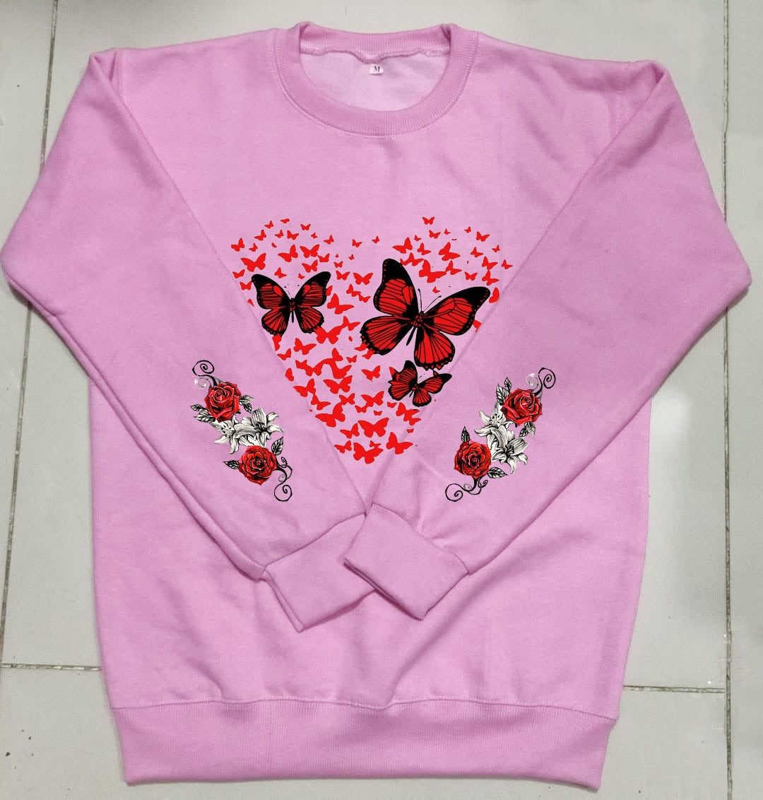 Butterfly Print Sweatshirt