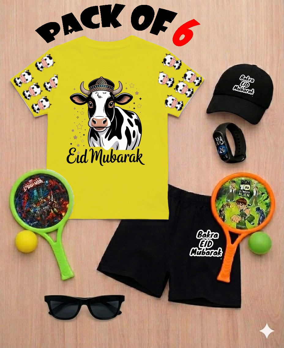 EID Ul Adha DTF Print ,6 Piece Gift Pack for Kids