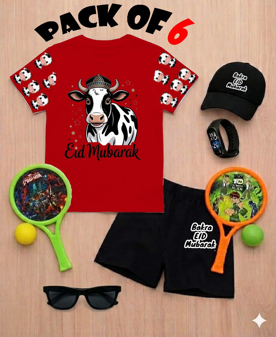 EID Ul Adha DTF Print ,6 Piece Gift Pack for Kids