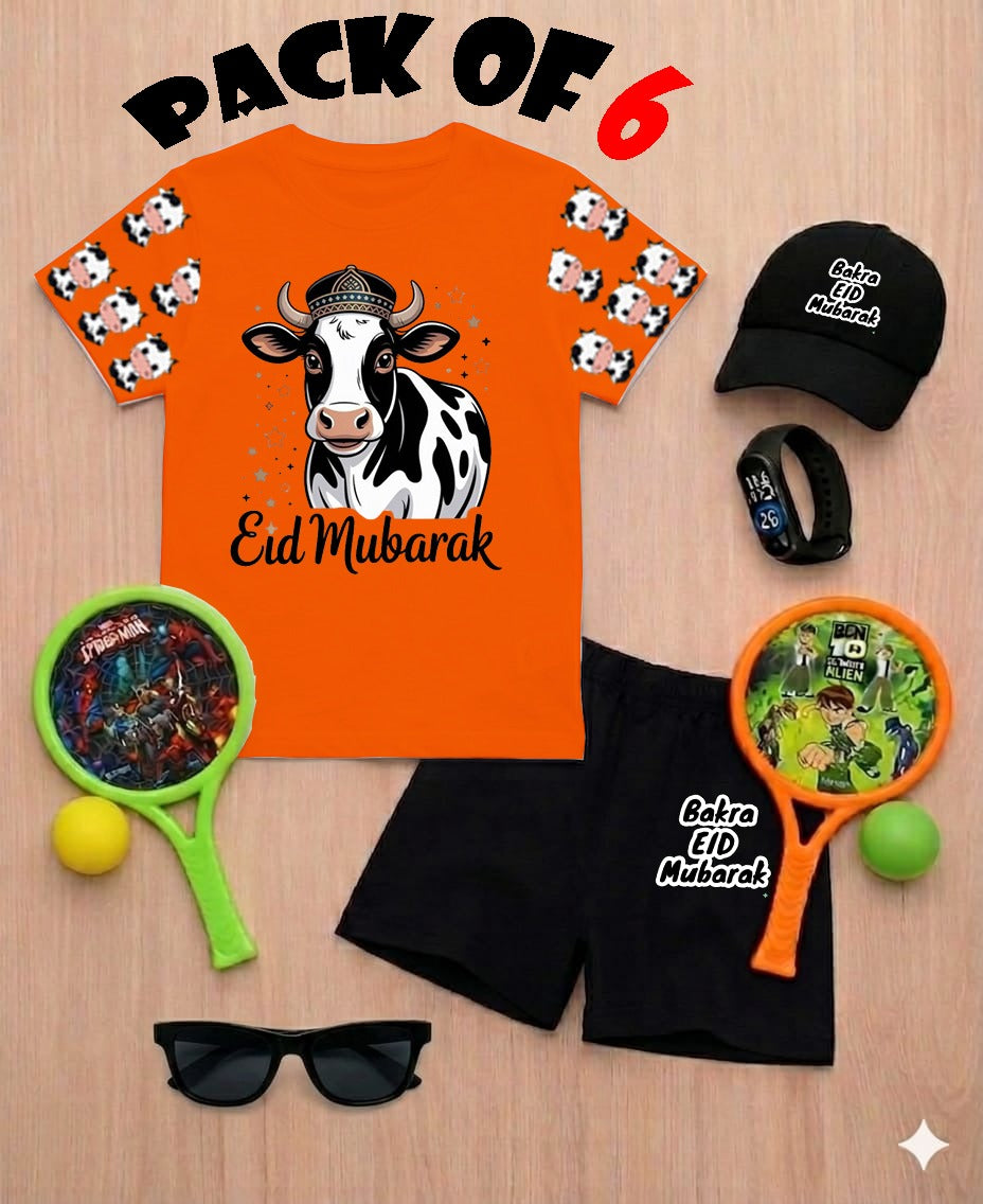 EID Ul Adha DTF Print ,6 Piece Gift Pack for Kids