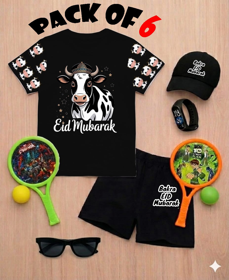 EID Ul Adha DTF Print ,6 Piece Gift Pack for Kids